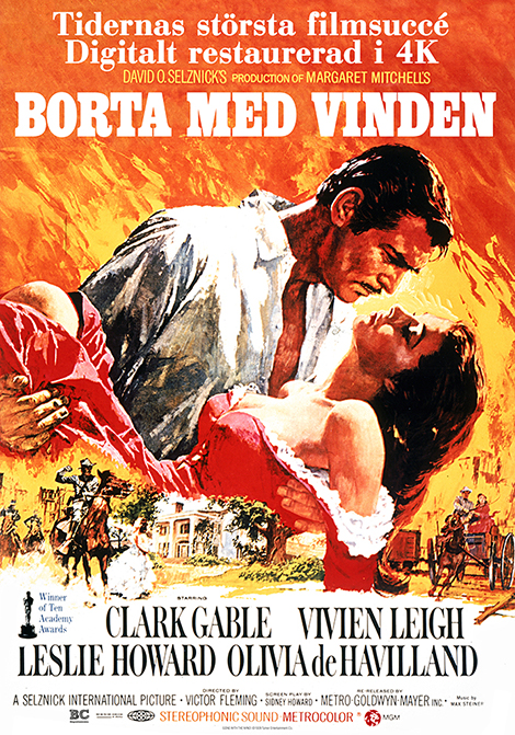 Borta med vinden poster