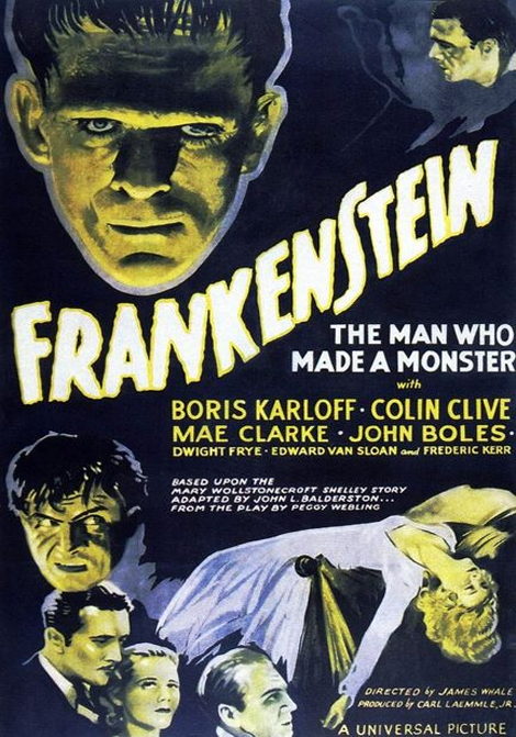 Frankenstein - mannen som skapade en människa poster