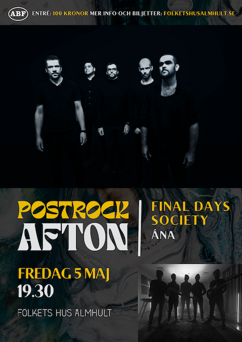 Post-rock på Folkan! poster