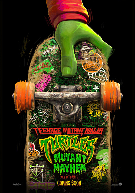 Filmposter för Teenage Mutant Ninja Turtles: Mutant Mayhem (Eng. tal)