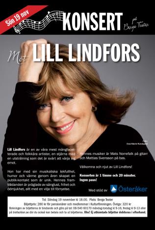 Konsert - Möt Lill Lindfors poster