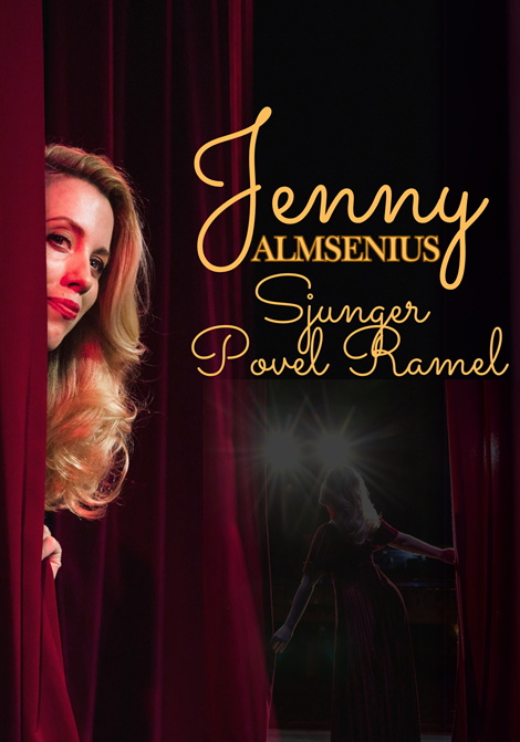 Jenny Almsenius sjunger Povel Ramel poster