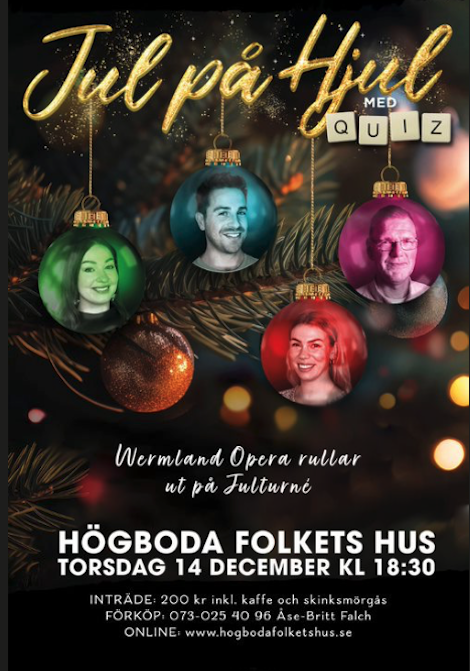 Jul på Hjul - Wermland Opera rullar ut på julturnè poster