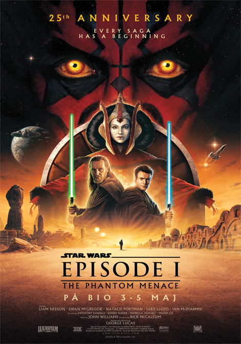 Filmposter för Star Wars: Episode 1 &#8211; Phantom Menace – 2024-05-04T19:30:00