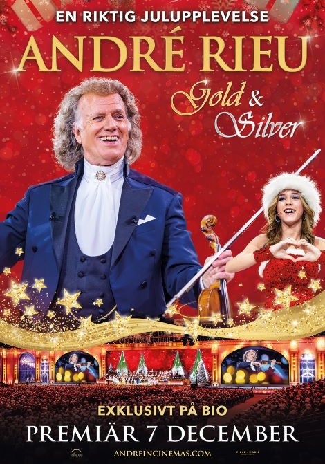 André Rieu's 2024 Christmas concert: Gold and Silver poster