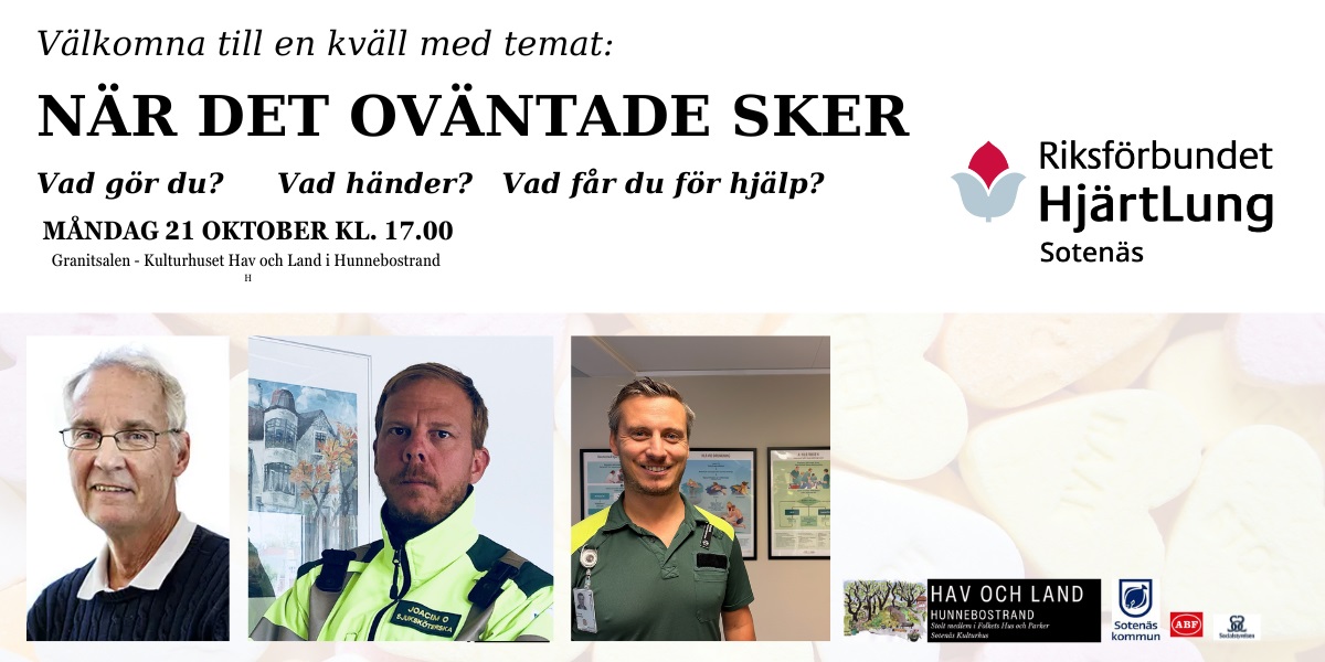 NÄR DET OVÄNTADE SKER - föreläsningar Bild