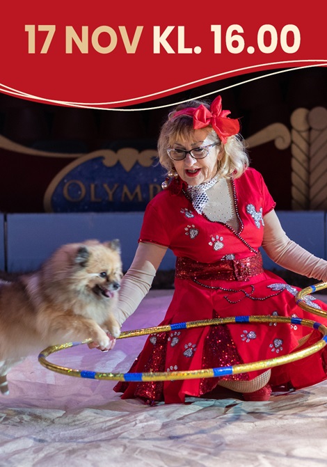 Hundshow med Circus Olympia poster