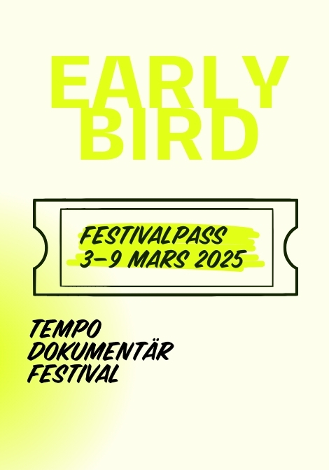 Festivalpass Tempo dokumentärfestival 2025 poster