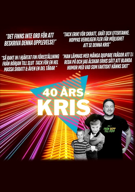 40 års kris - Erik Myrlund poster