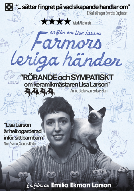 Filmposter för Farmors leriga händer – en film om Lisa Larson