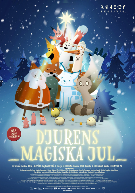 Djurens magiska jul poster