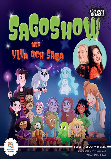 Sagoshow med Ylva och Sara poster