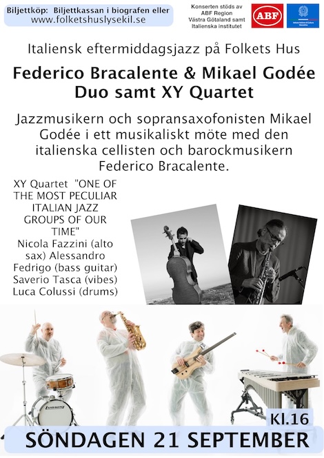 Affisch: Federico Bracalente & Mikael Godée Duo samt XY Qua