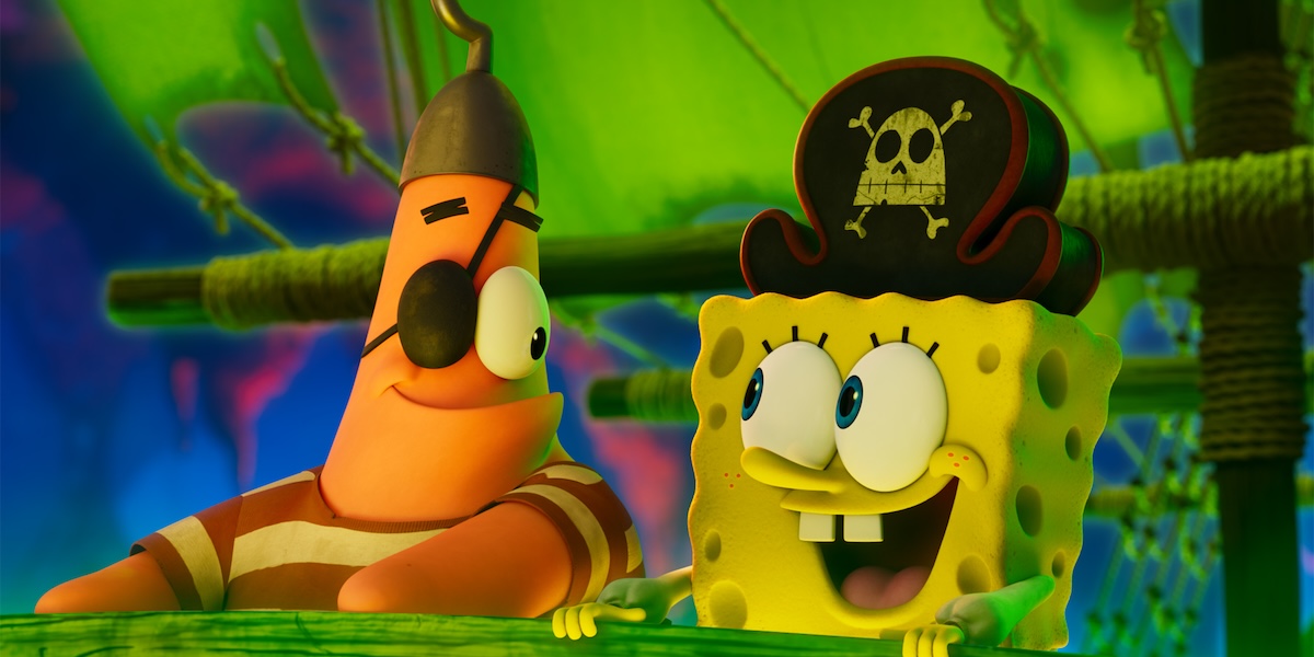 Affisch för specialvisning av Svampbob: Jakten på Fyrkant