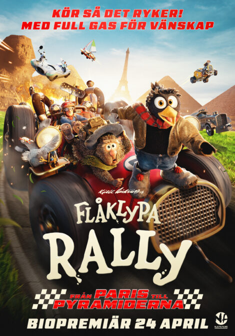 Affisch: Flåklypa - Rally från Paris till pyramiderna