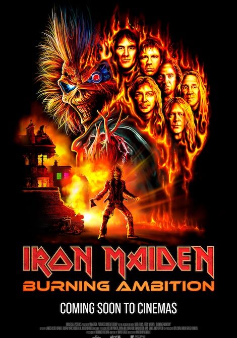 Filmposter för Iron Maiden: Burning Ambition
