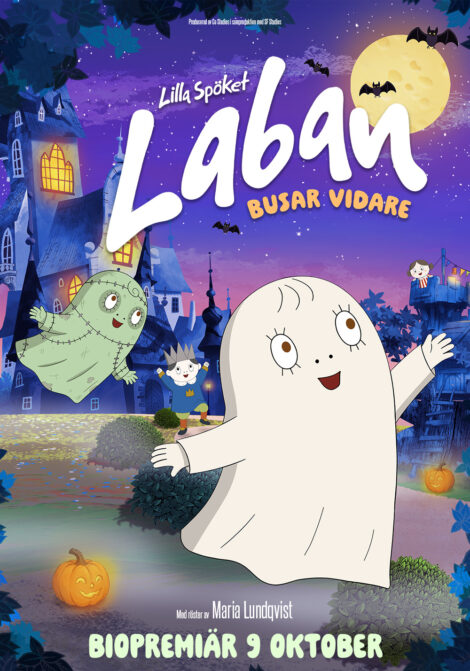 Affisch: Lilla spöket Laban busar vidare